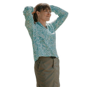 Rip Skirt Hawaii Popover Top, Size L, Al Mare
